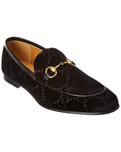 Gucci Jordaan Velvet Loafer Men