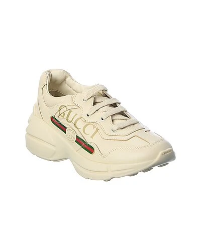 Gucci Rhyton Leather Sneaker Kids