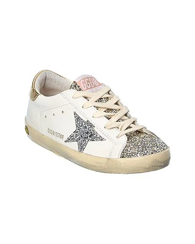 Golden Goose Superstar Glitter & Leather Sneaker Kids