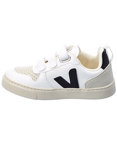 Veja Small V-10 Leather & Suede Sneaker Kids - Image 2