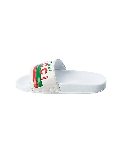 Gucci Leather Slide Kids - Image 2